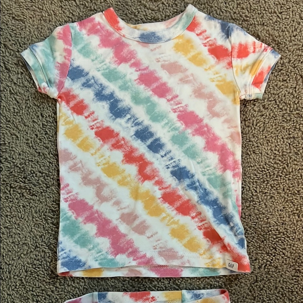 Gap-Colorful Tie-Dye Kids Pajama Set - Picture 2 of 4